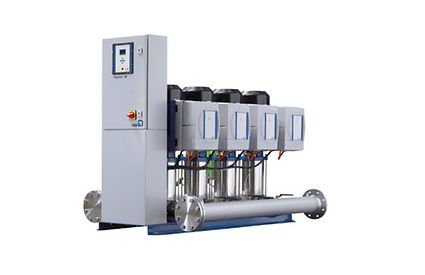 Pressure booster system: Package system with four variable speed pumps, ready for installation Pressure booster system: Package system with four variable speed pumps, ready for installation