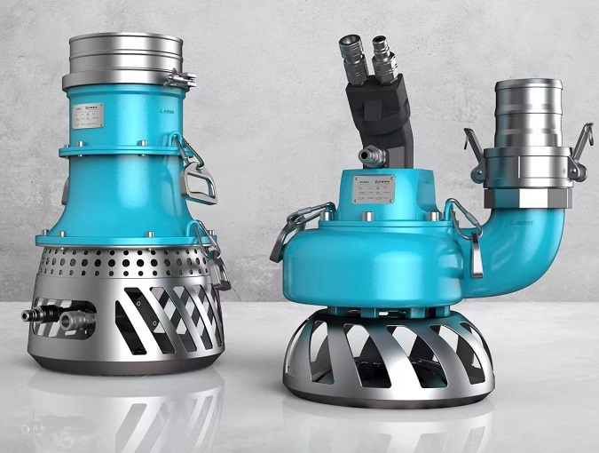 Hydraulically driven submersible pump