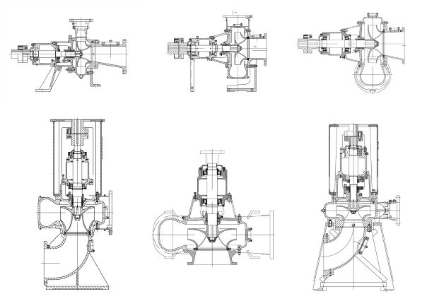 MN solids handling pump Structure Diagram
